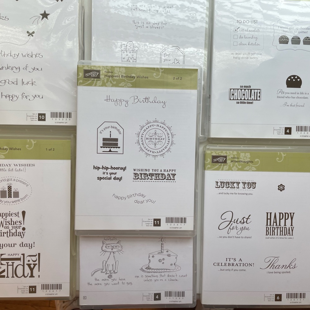 Stampin' Up! Happy Birthday Wishes and Greetings Stamp Set
